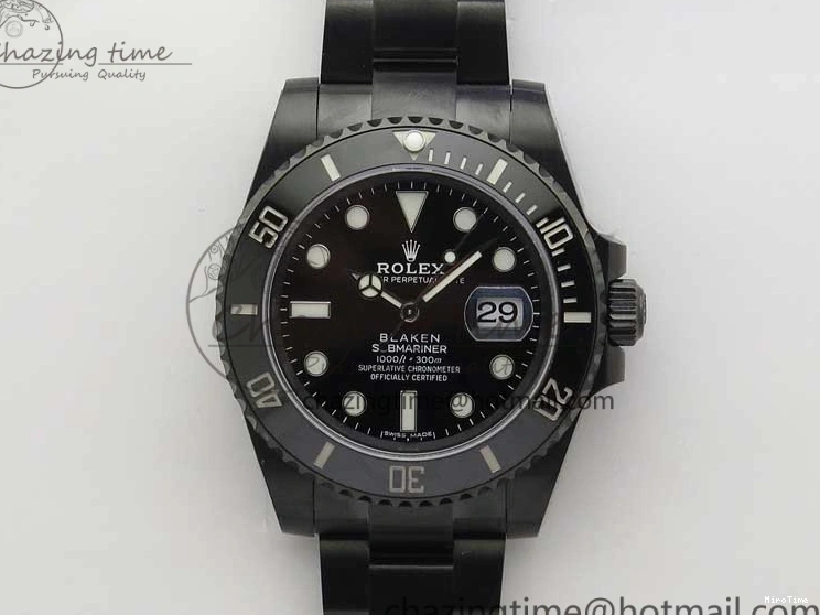 MiroTime 0426 Submariner Blaken W Date 904L PVD V6F 1:1 Best Edition A WrinkleFree 2879